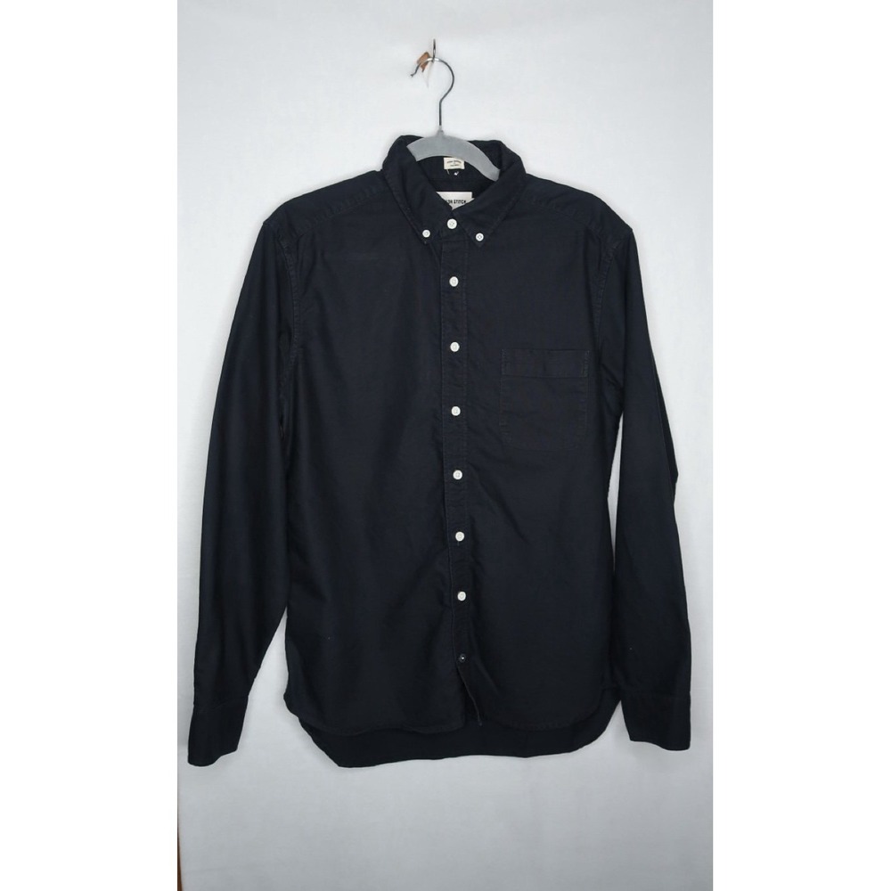 Taylor Stitch Mens 40 M Navy Blue Button Down Oxford Shirt Long Sleeve EUC
